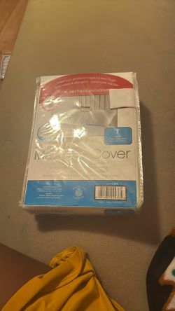 Zipper Fabric Mattress Cover Twin