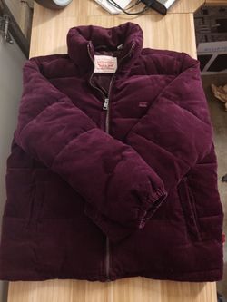 Levi's Women's Zoe Corduroy Puffer Jacket Size Large