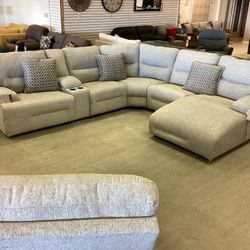 Acklen Place 6-Piece Power Reclining Sectional with Chaise
