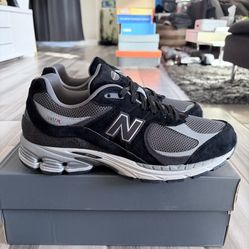 Men's New Balance 2002R Sneakers Shoes - Black Grey - Size 8, 8.5, 11.5