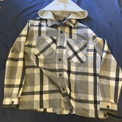 Essentials Hooded Flannel Shirt