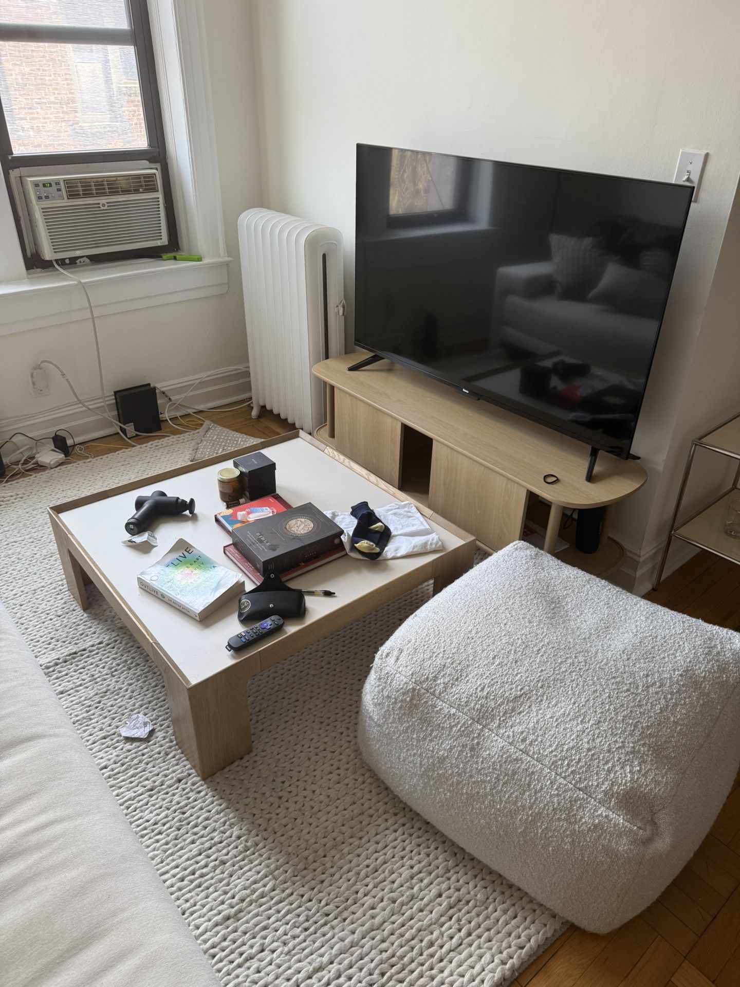 TV & Stand Available + Console Table