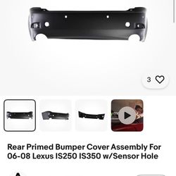 Rear Bumper, Lexus Is 2006-2013