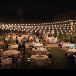 18 Round White Table Cloths 132in