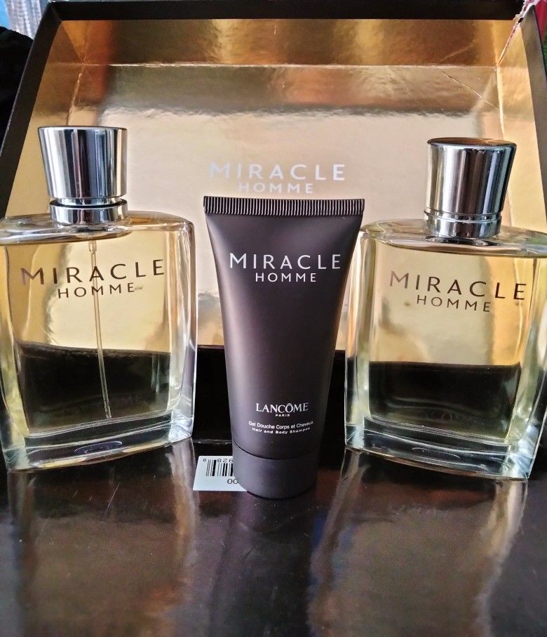 Miracle Homme By LANCOME Mens Cologne Set