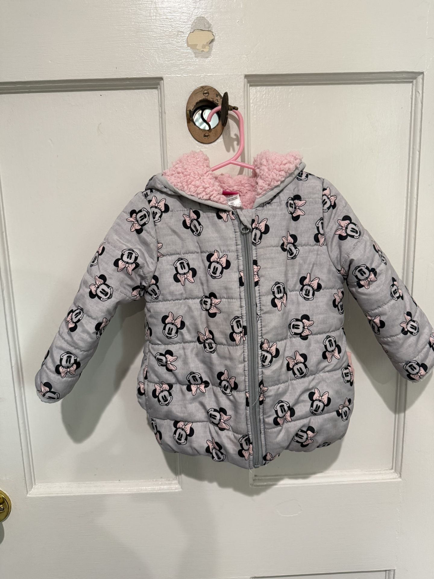 Disney Minnie Mouse Sherpa Puffer Jacket 2T