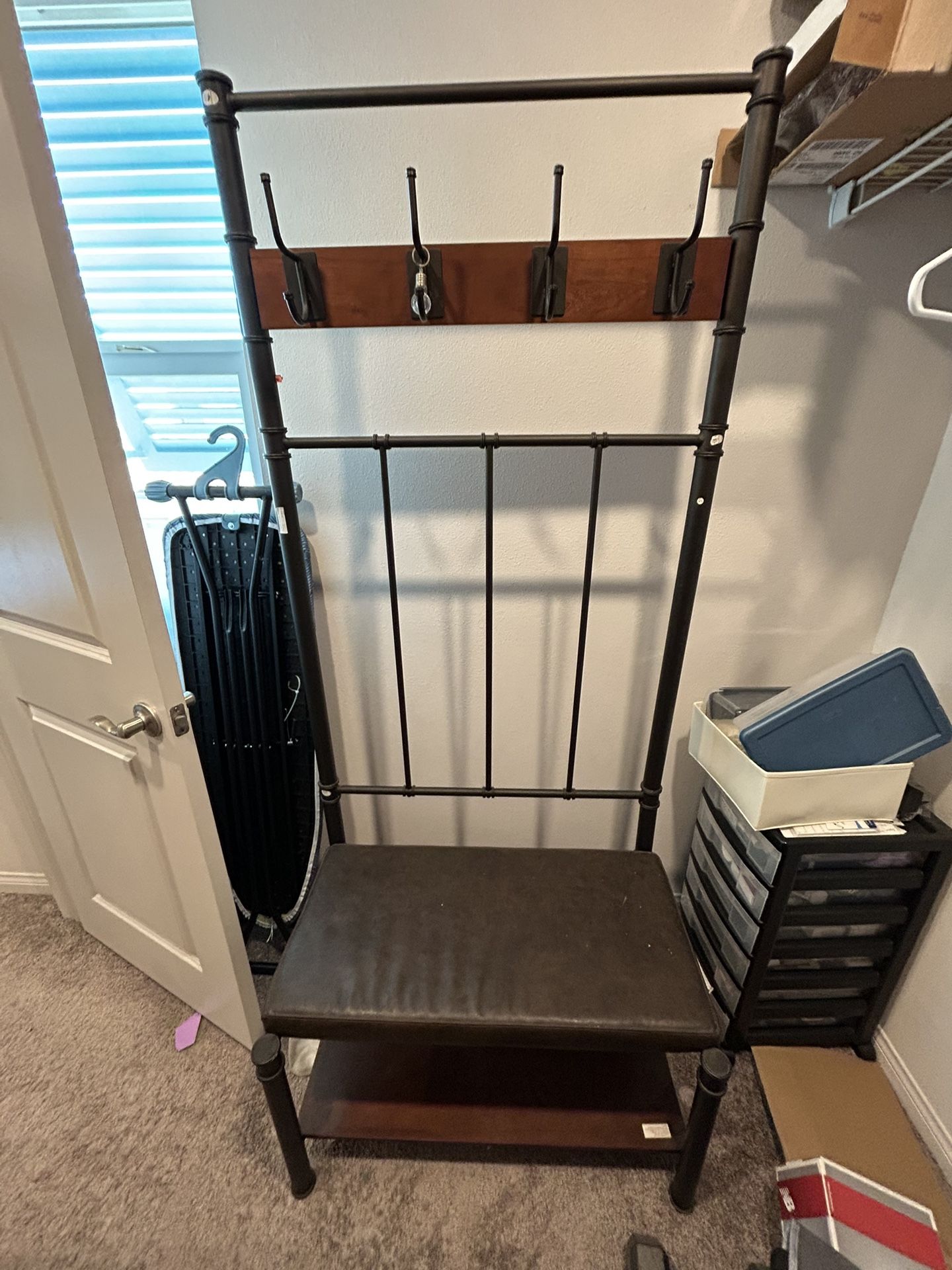 Bench Storage Shelf , Coat Rack, Shoe Rack