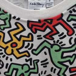 Keith Haring Foundation Pop Art All Over Print Sweatshirt Size Medium Nice Condition
