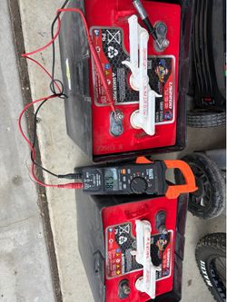 Used pair US2200 6v batteries