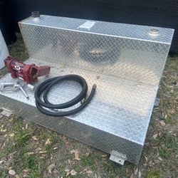100 Gallon Aluminum Fuel Transfer Tank And Pump