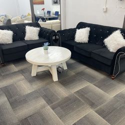 Black Velvet 3 Piece, Living Room For House apartment RV