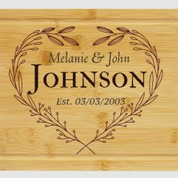 Personalized Cutting Board For Couples