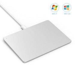 USB Touchpad Trackpad, JellyUltra Slim Portable Aluminum USB Wired Touchpad with Multi-Touch Navigation for Windows 7/10 PC Laptop Notebook Desk