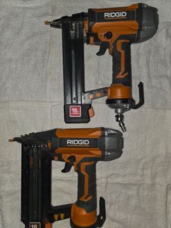 RIDGID 18-Gauge Pneumatic Nailer/Stapler Pair