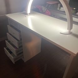 USED white desk 