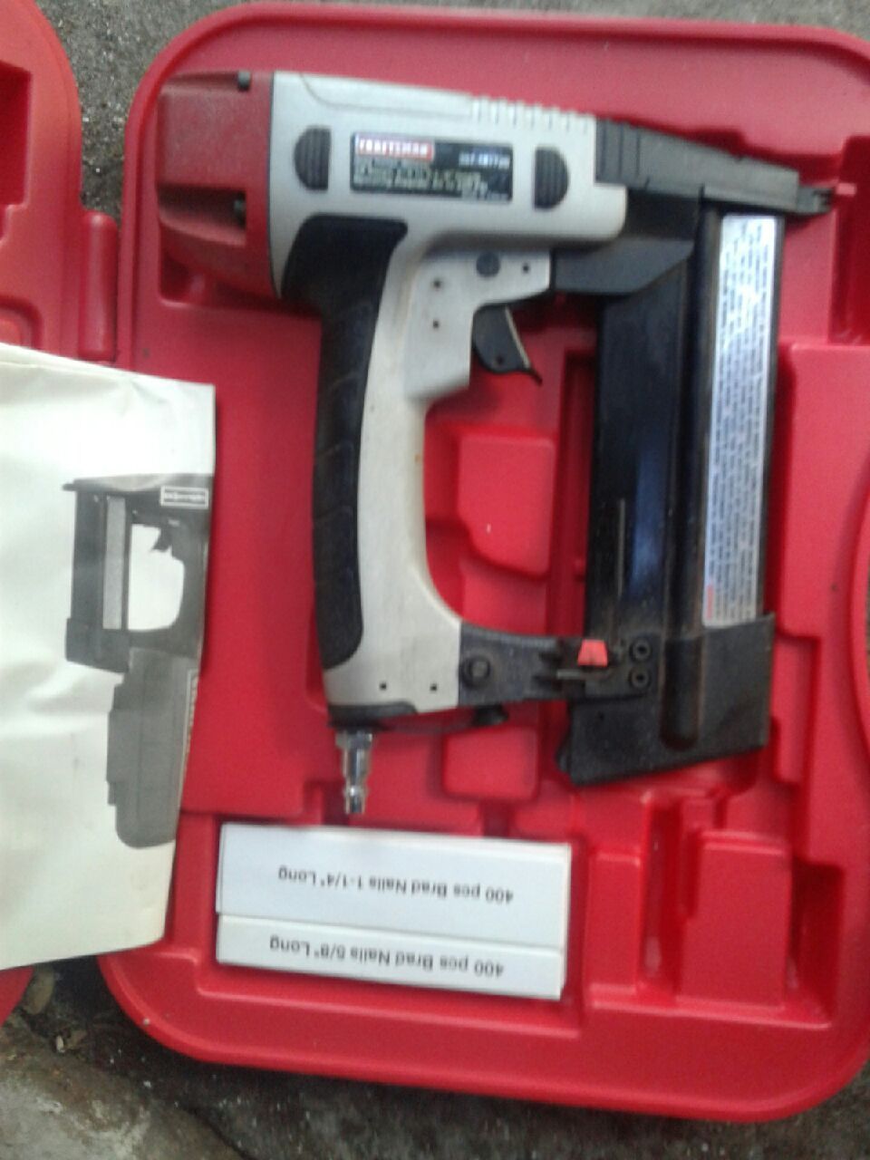 Craftsman Brad nailer