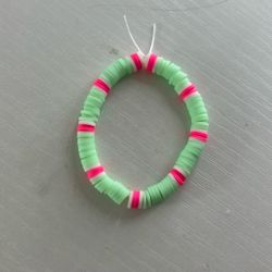 “Cherry Limeade” Handmade Bracelet