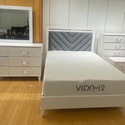 Memorial Day Sale. Colby White Bedroom Set Only $799. Easy Finance Option. Same Day Delivery.