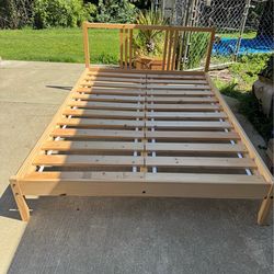 IKEA full size bed ( Comes with a mattress, if you'd like)