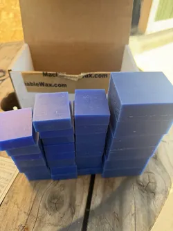 Machinable Wax assorted sizes 23 pcs 1.75"x 1.5" x 0.5" 6 pcs 2.25" x 2.5" x 1" cnc