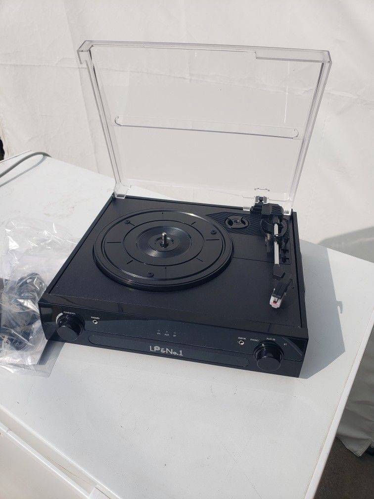 Record Player With Bluetooth And Speakers  - New 
