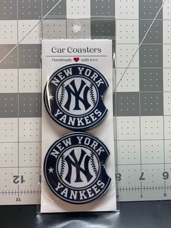 New York Yankees Handmade Car Coasters Set of 2
