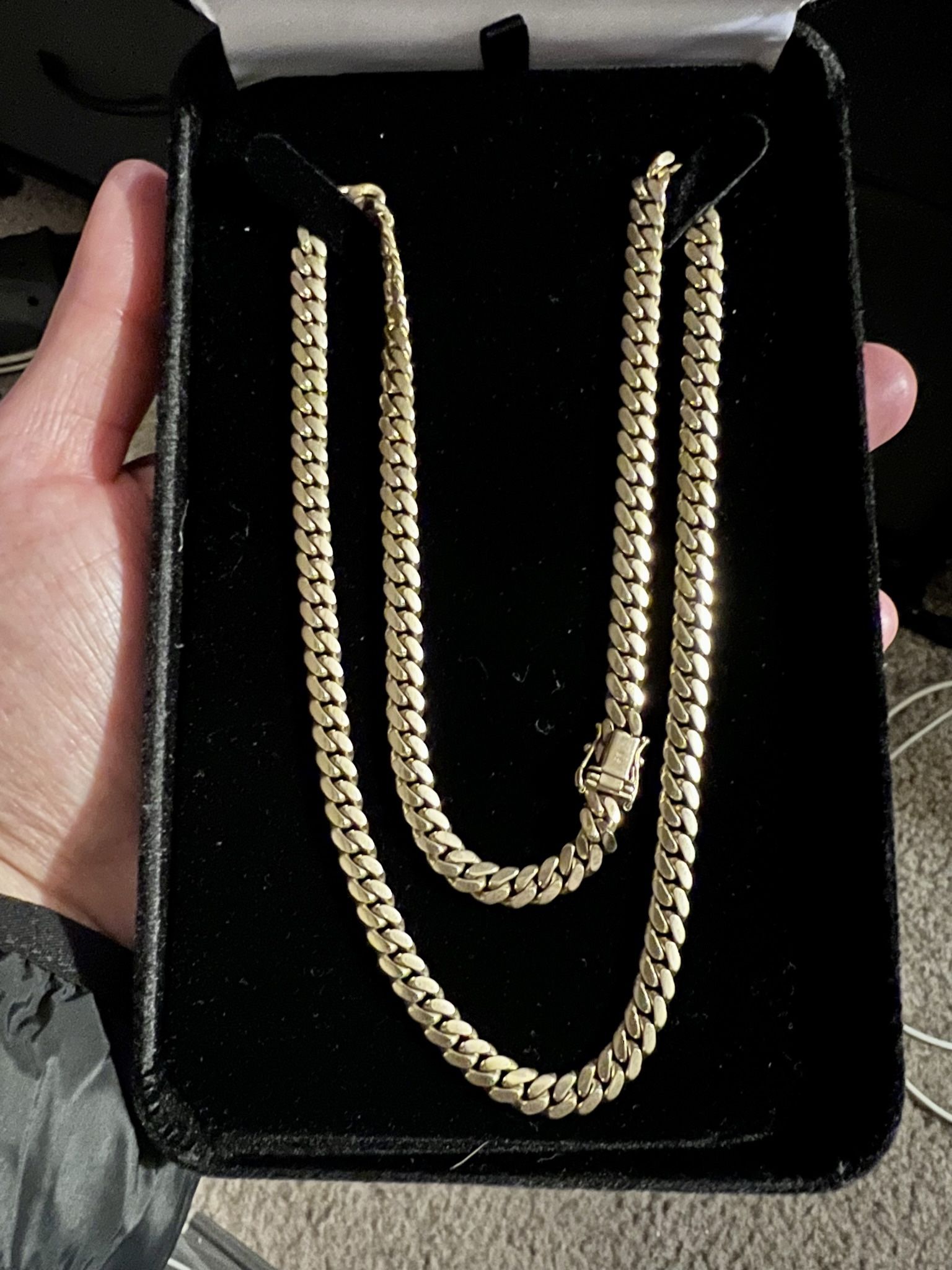 Miami Cuban Solid 14k Gold
