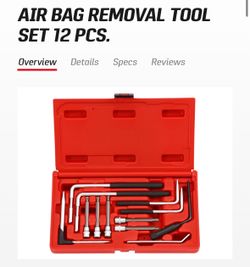 professional 12-Piece Airbag Removal Tool Kit