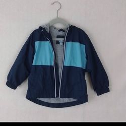 Baby Gap Jersey Lined Jacket Size 2 Years in Blue Colorblock