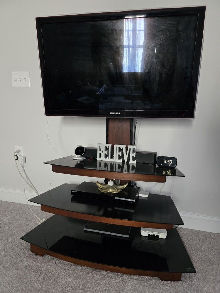 TV Stand And Samsung TV For Sale