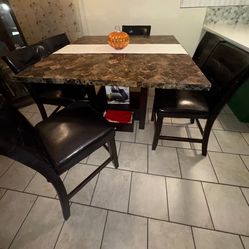 Marble Kitchen table/Chairs