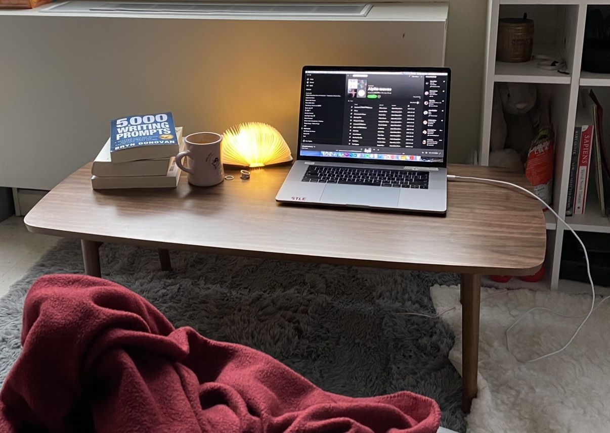 Self Pick Up AZUMAYA Folding Legs Coffee Center Table Work Table