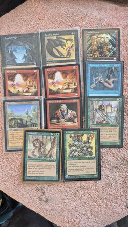 Collectible Vintage MTG, magic the gathering  trading cards