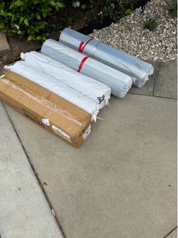VEVOR 10 Mil Plastic Sheeting Heavy Duty 5' x 100', Thick Plastic Sheeting Roll, Plastic Drop Cloth Painters Tarp, Polyethylene Covering for Crawl Spa