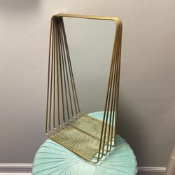 Gold Metal Wall Mirror