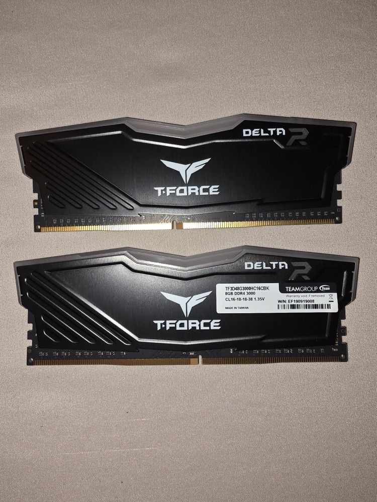 T-Force Delta RGB DDR4 RAM 8gb