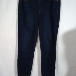 Preowned Buffalo David Bitton High Rise Skinny Pants Dark Blue Size 8/29
