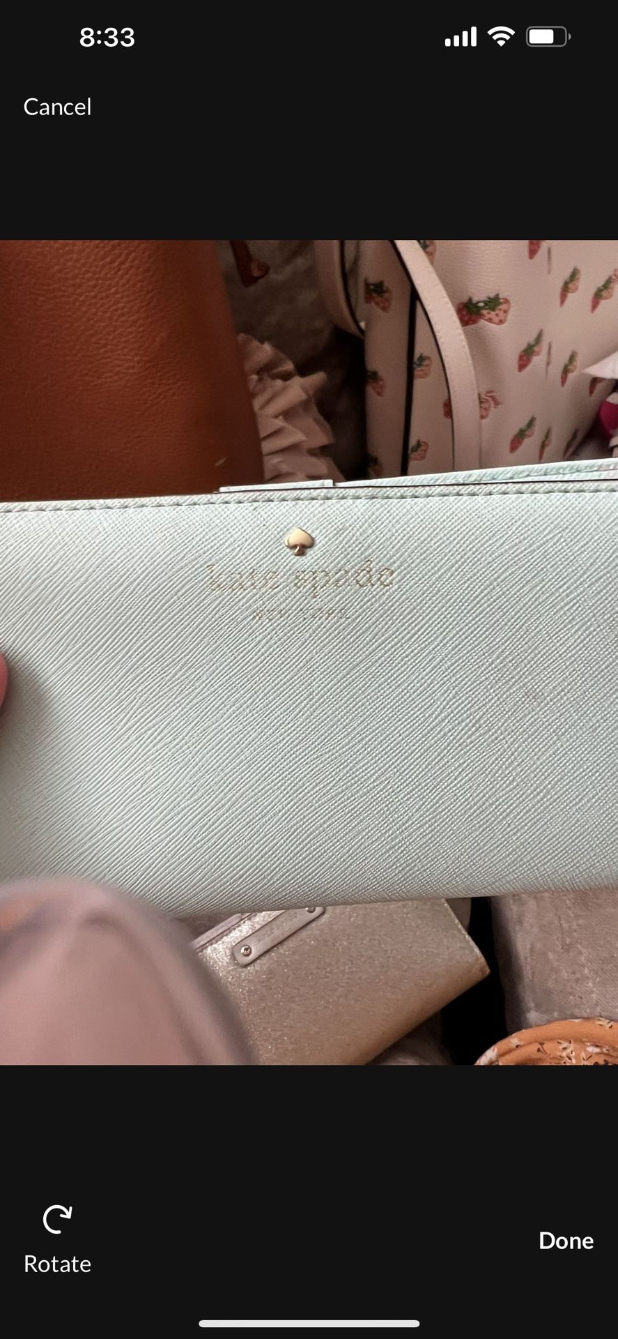 Kate Spade Slim Wallet Light Turqouise