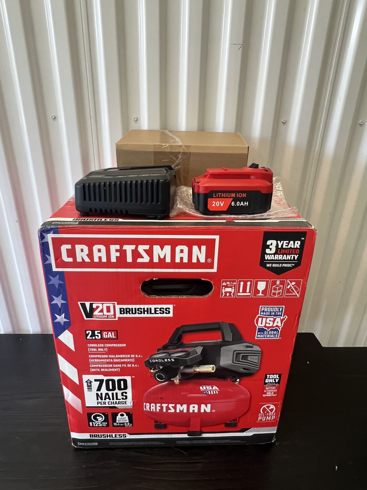 Craftsman Portable Air Compressor V20 Battery Powered, Tools,