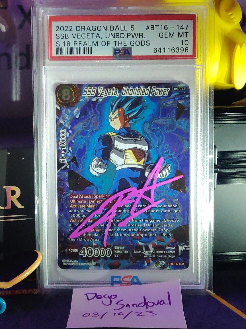 PSA 10 Vegeta Unbridled Power