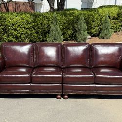 Real Italian Leather Sectional