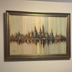 Colorful Skyline Painting
