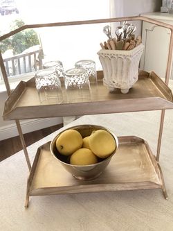 Gold tray stand Kitchen/bathroom/bedroom/dorm