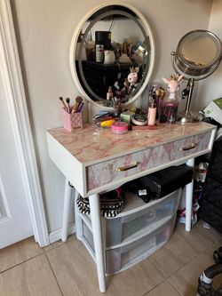 Makeup table