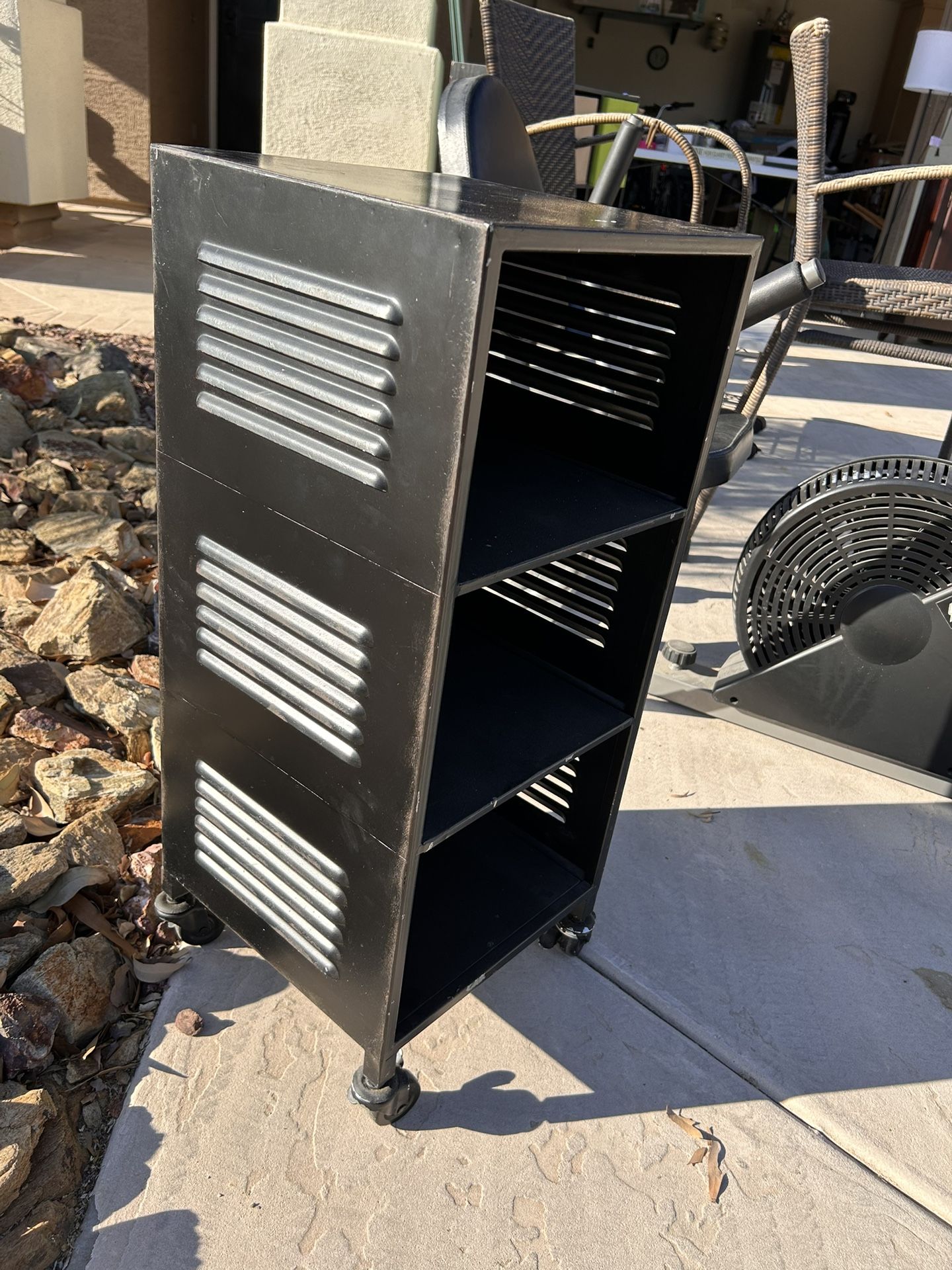 Black metal Shelf/Cart