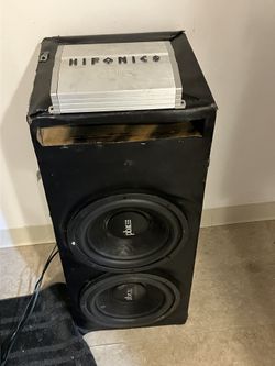 2 12s Pbx Subs With Hifonic Amp 1200w