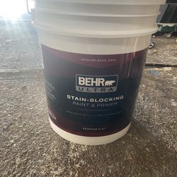 5 Gallons Sealed Unused  Behr Ultra Exterior Flat Paint