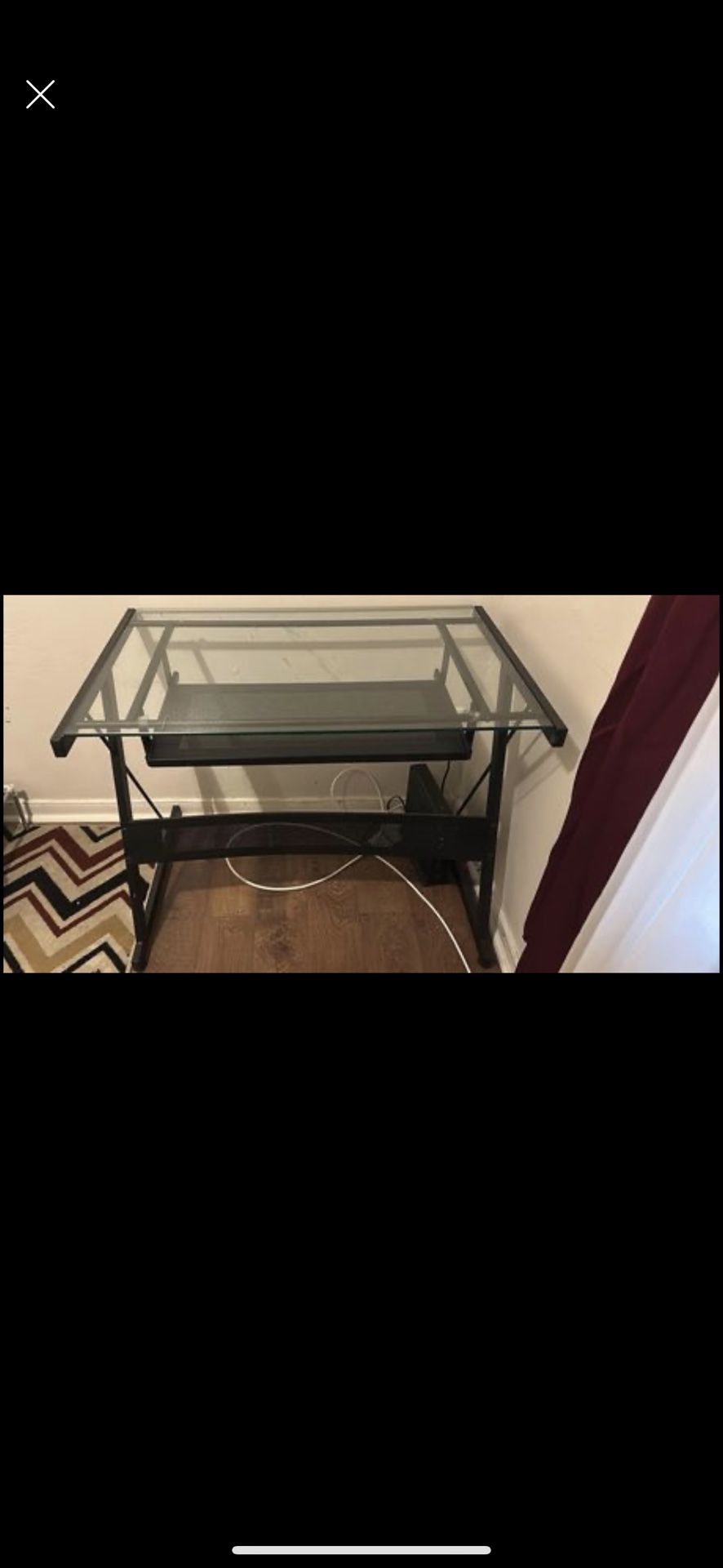 Glass Top desk