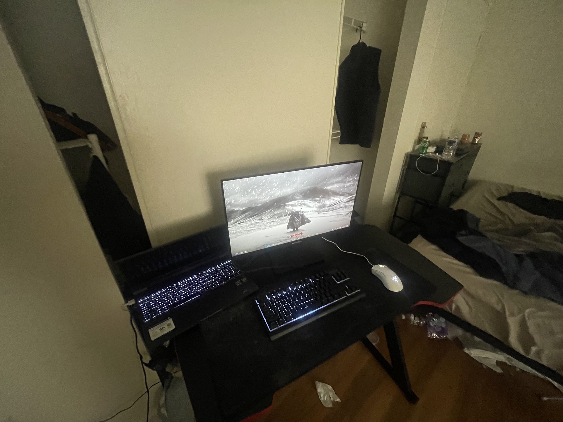Gaming Laptop And 180hz Gaming Monitor,With Hdmi Cable.