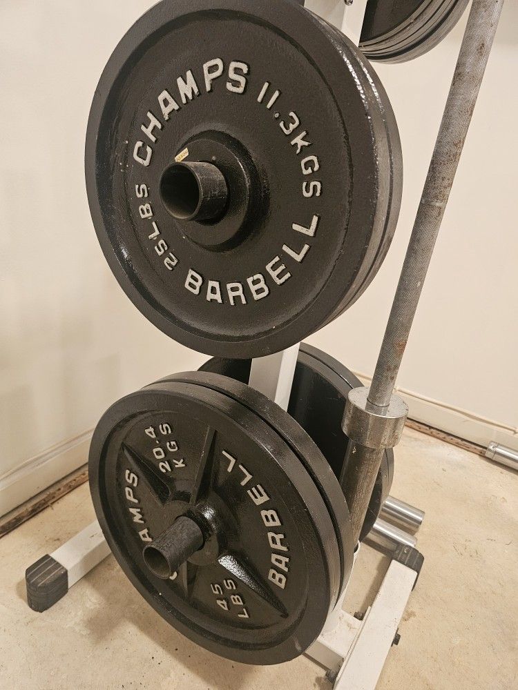 280lb Vintage Champs Weights